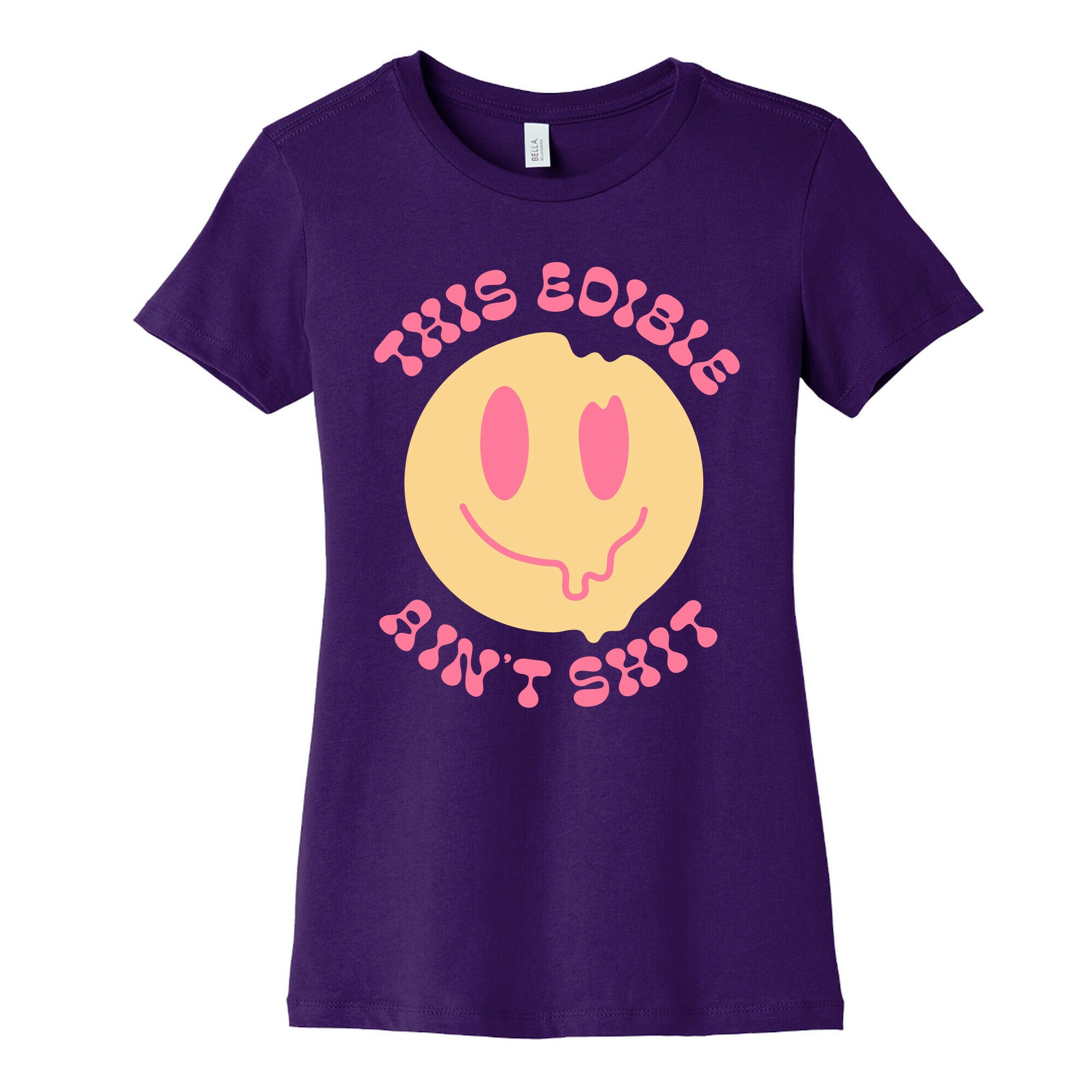 This Edible Ain't Shit Melting Smiley  Women's Cotton Tee