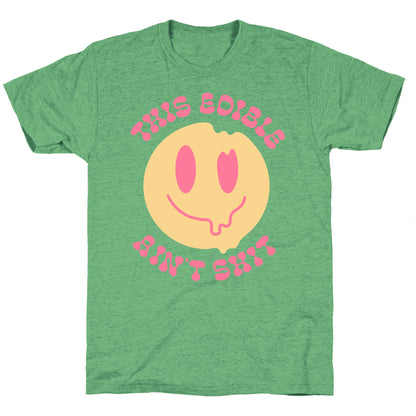 This Edible Ain't Shit Melting Smiley  Unisex Triblend Tee