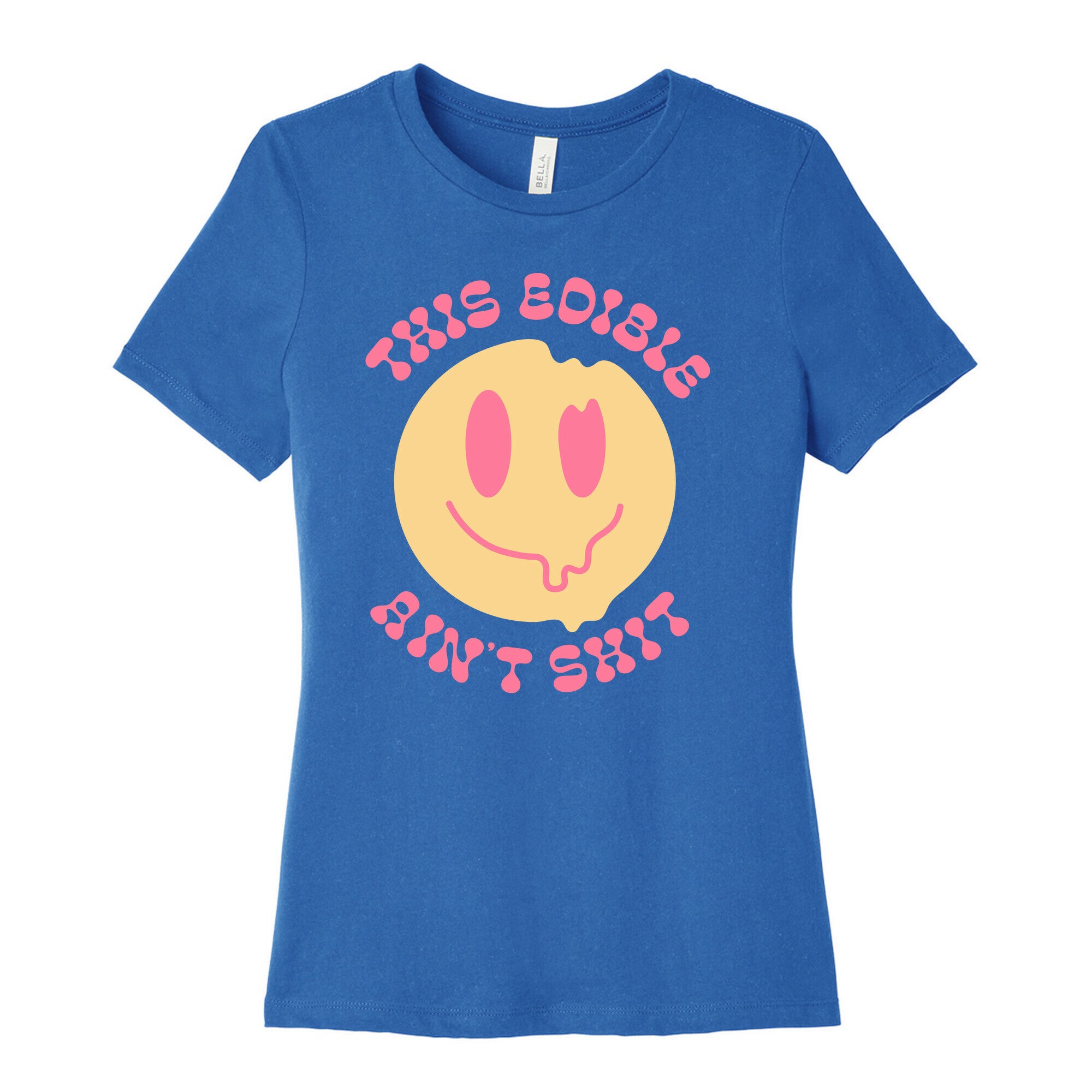 This Edible Ain't Shit Melting Smiley  Women's Cotton Tee