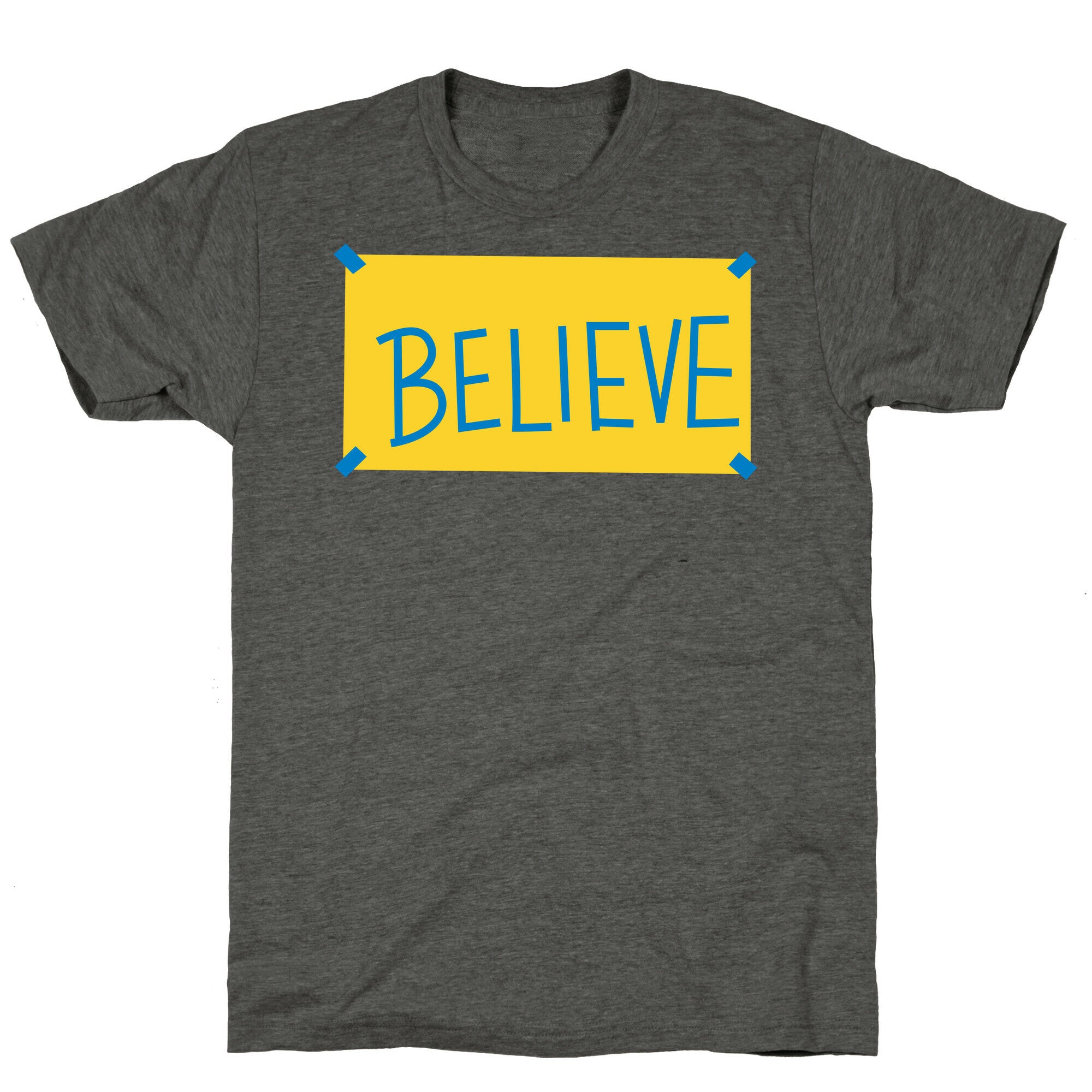 Believe Locker Room Poster Unisex Triblend Tee
