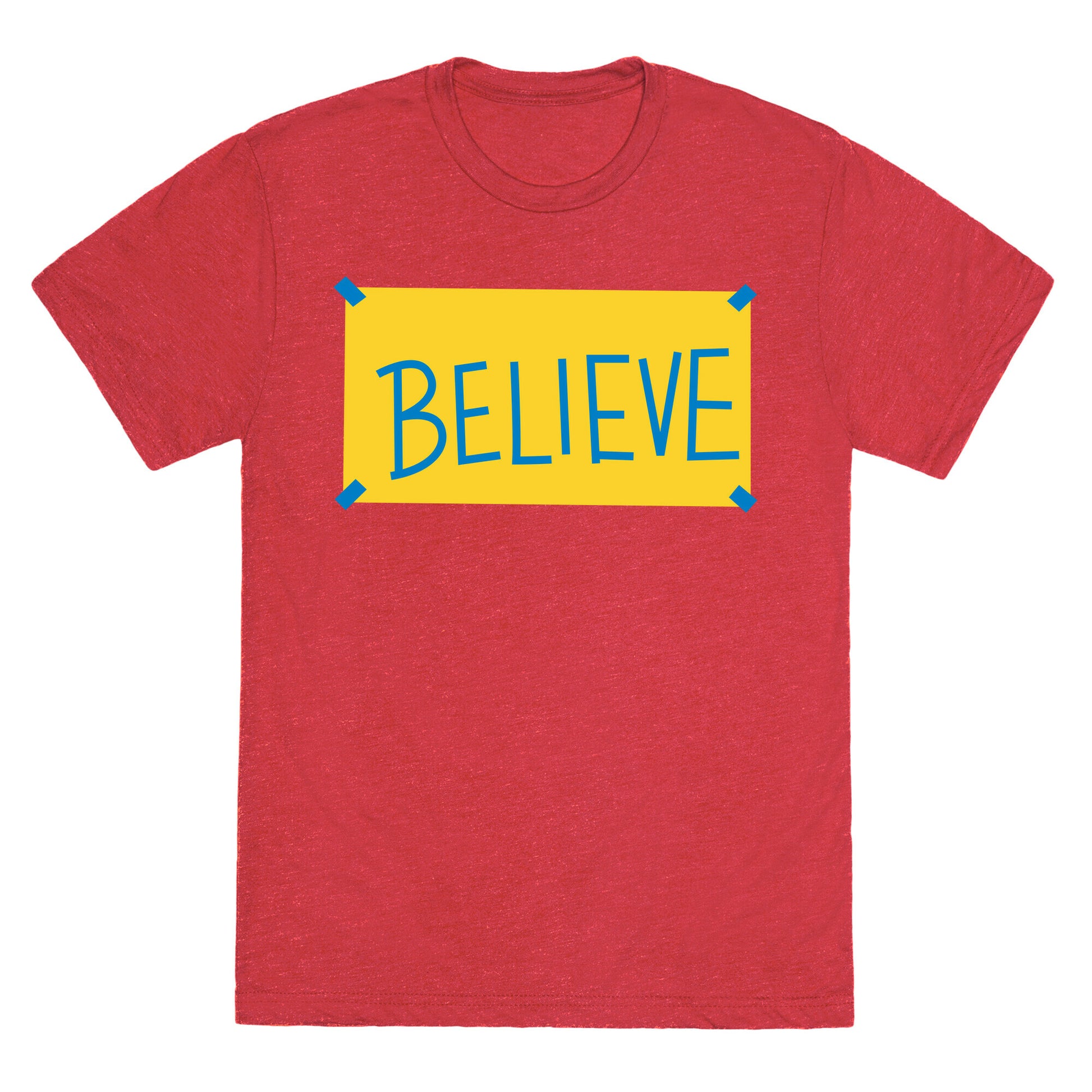 Believe Locker Room Poster Unisex Triblend Tee