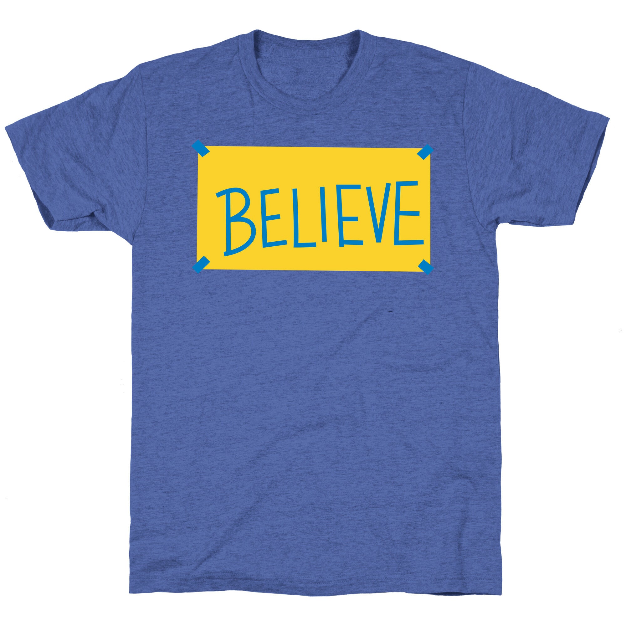 Believe Locker Room Poster Unisex Triblend Tee