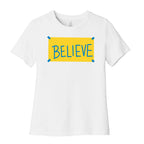 Believe Locker Room Poster Women's Cotton Tee