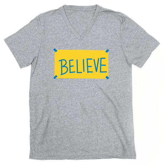 Believe Locker Room Poster V-Neck