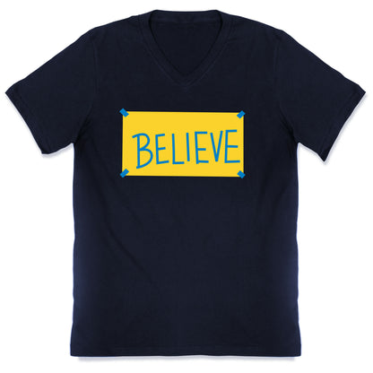 Believe Locker Room Poster V-Neck