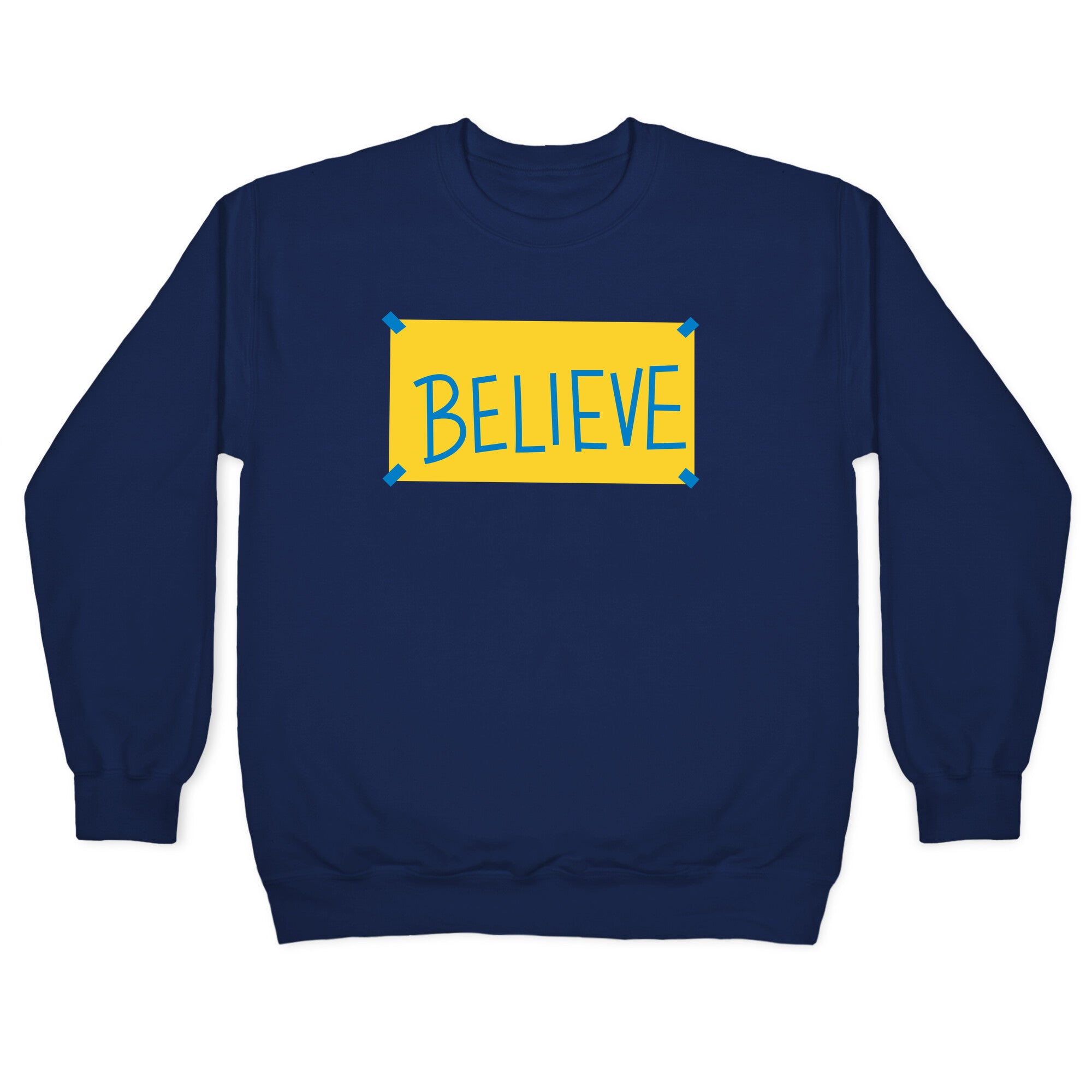 Believe Locker Room Poster Crewneck Sweatshirt