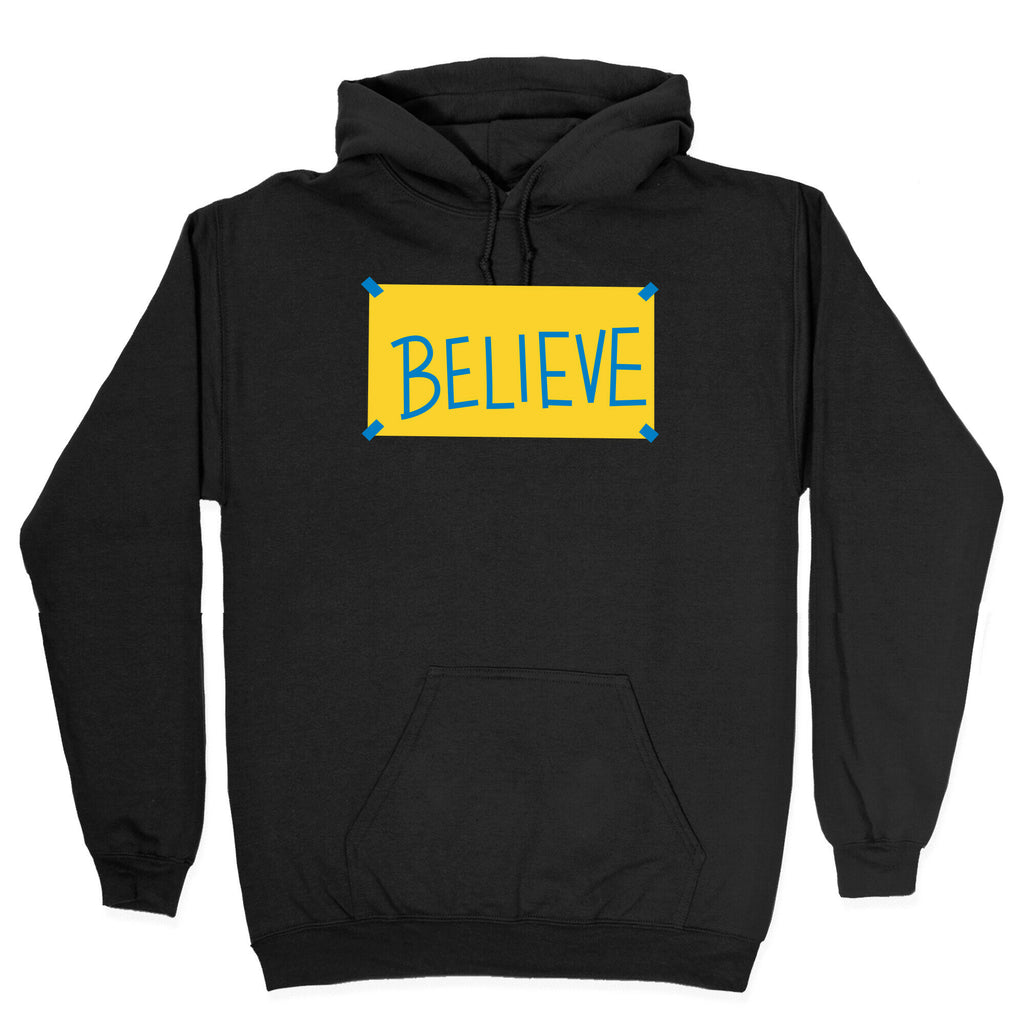 Believe Locker Room Poster Hoodie