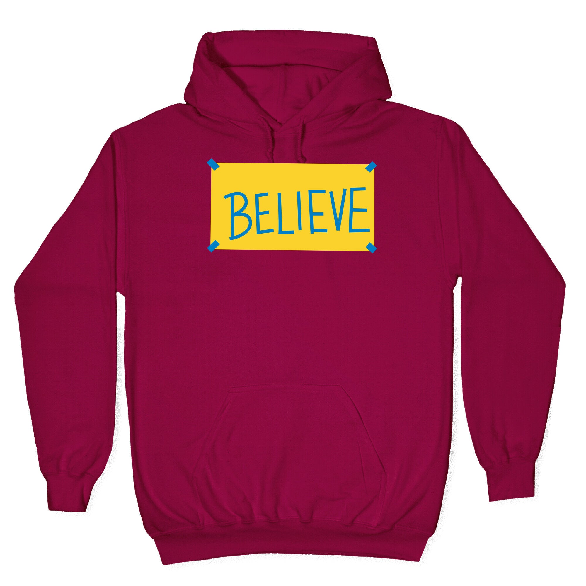 Believe Locker Room Poster Hoodie