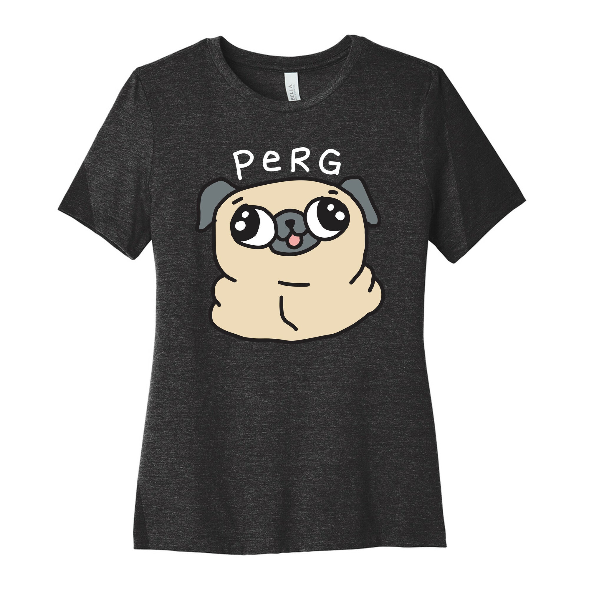 Perg Derpy Pug Women's Cotton Tee