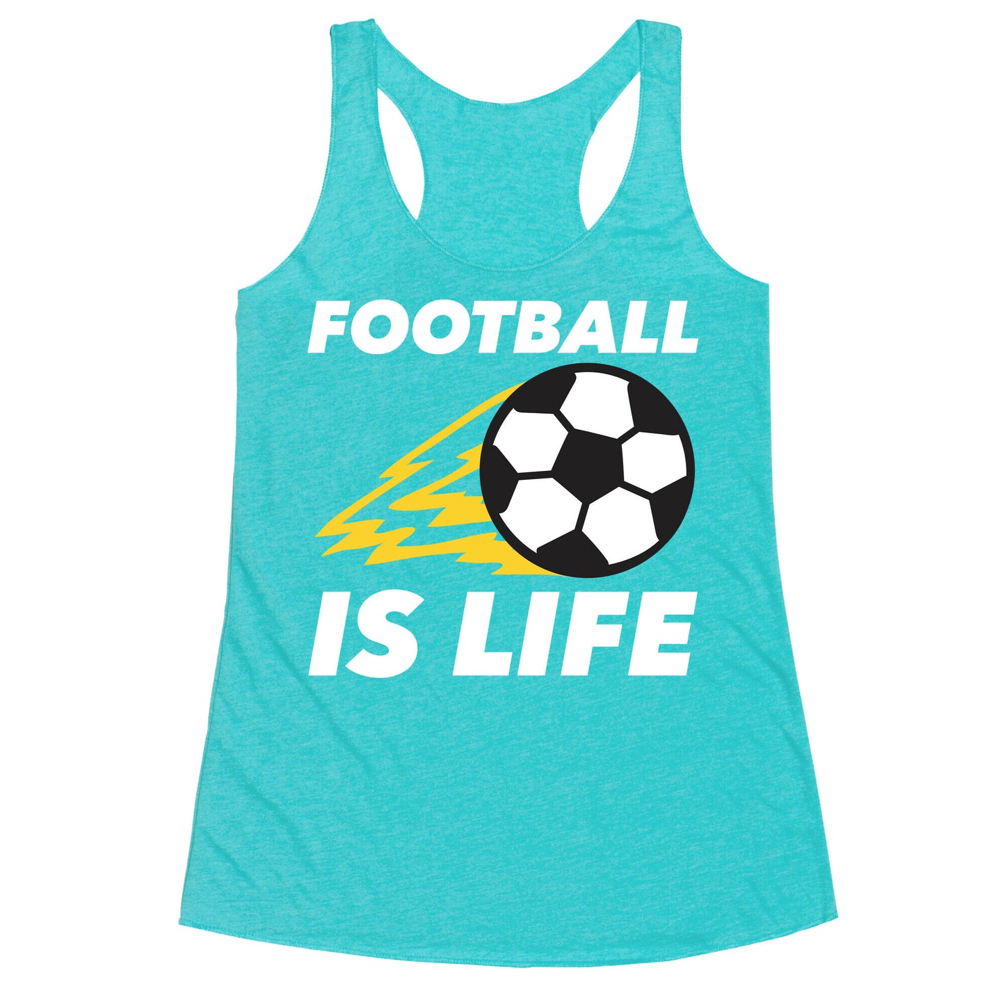 Football Is Life Racerback Tank