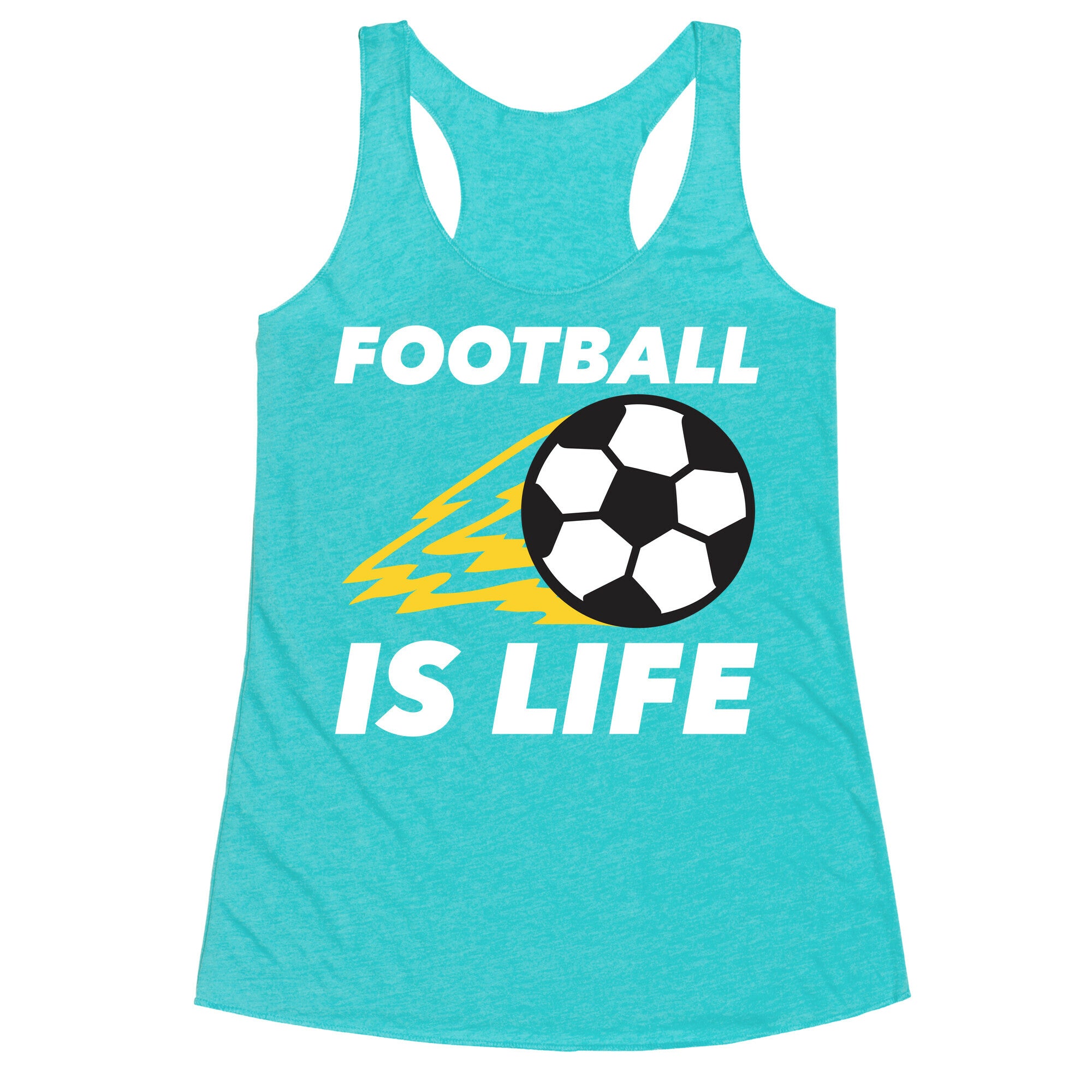 Football Is Life Racerback Tank