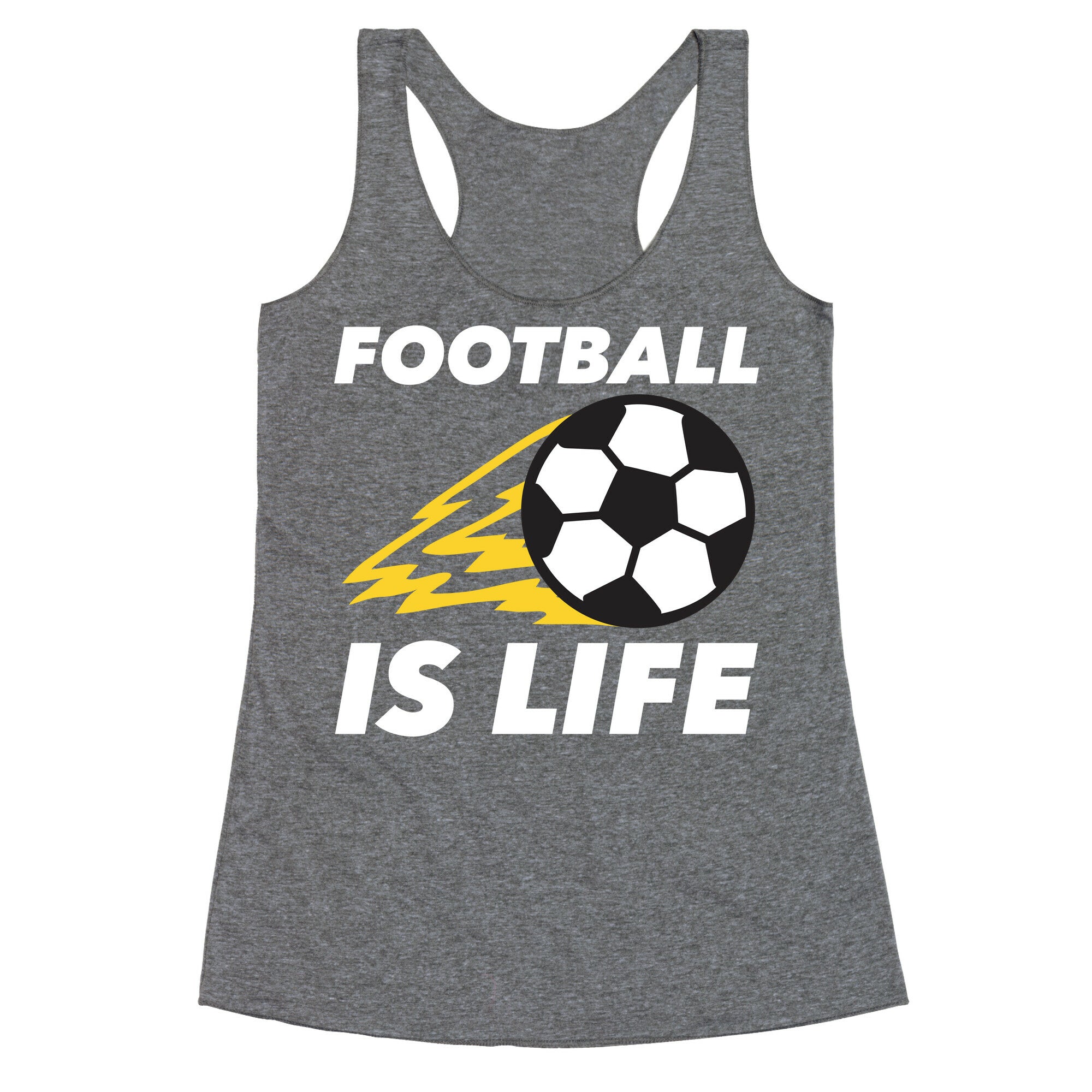 Football Is Life Racerback Tank