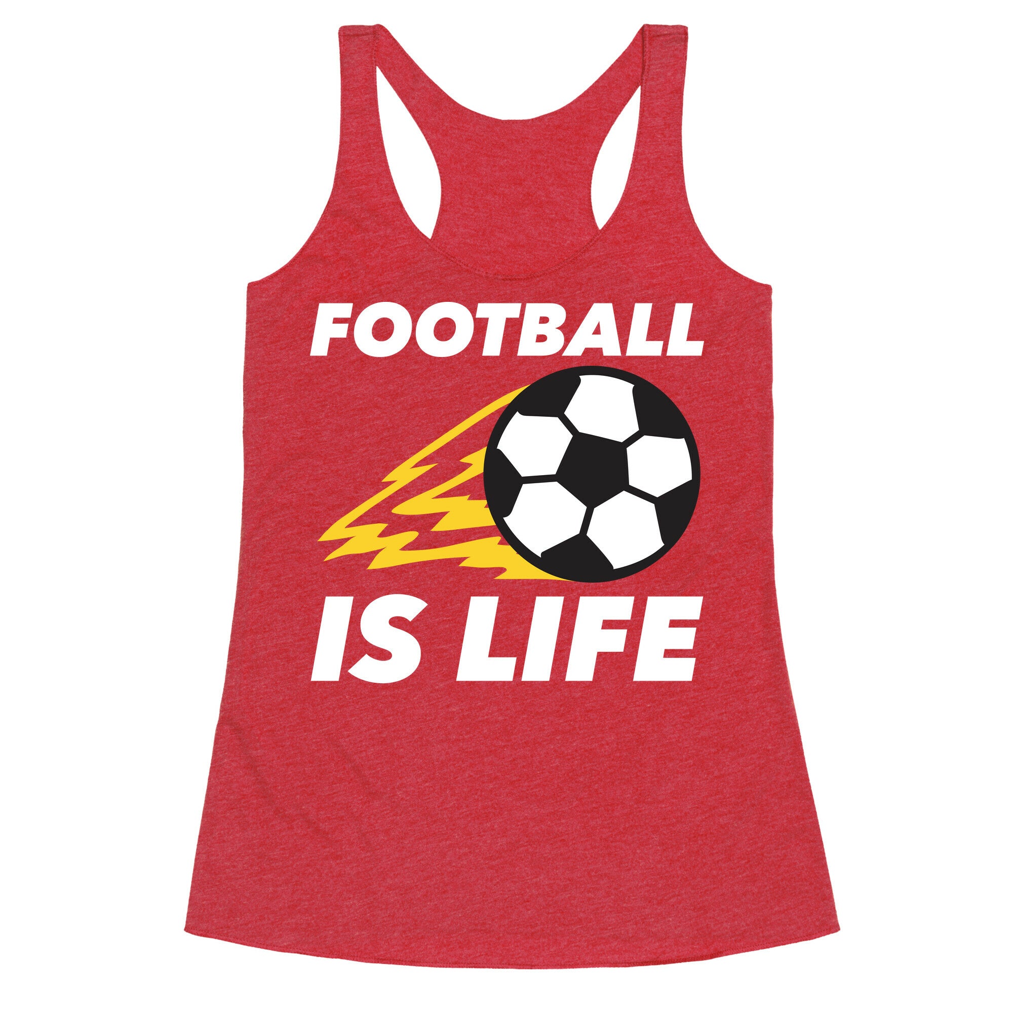 Football Is Life Racerback Tank