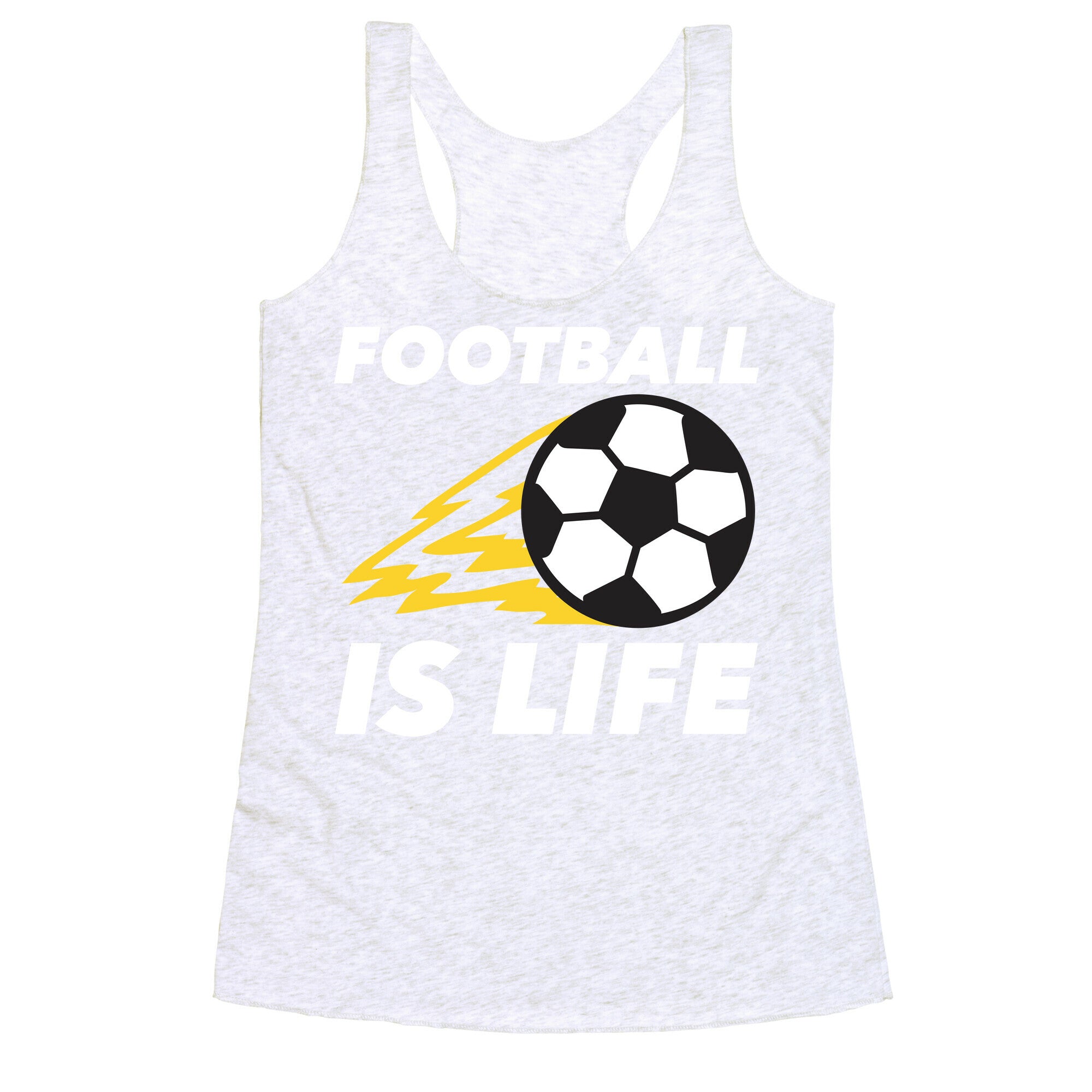Football Is Life Racerback Tank