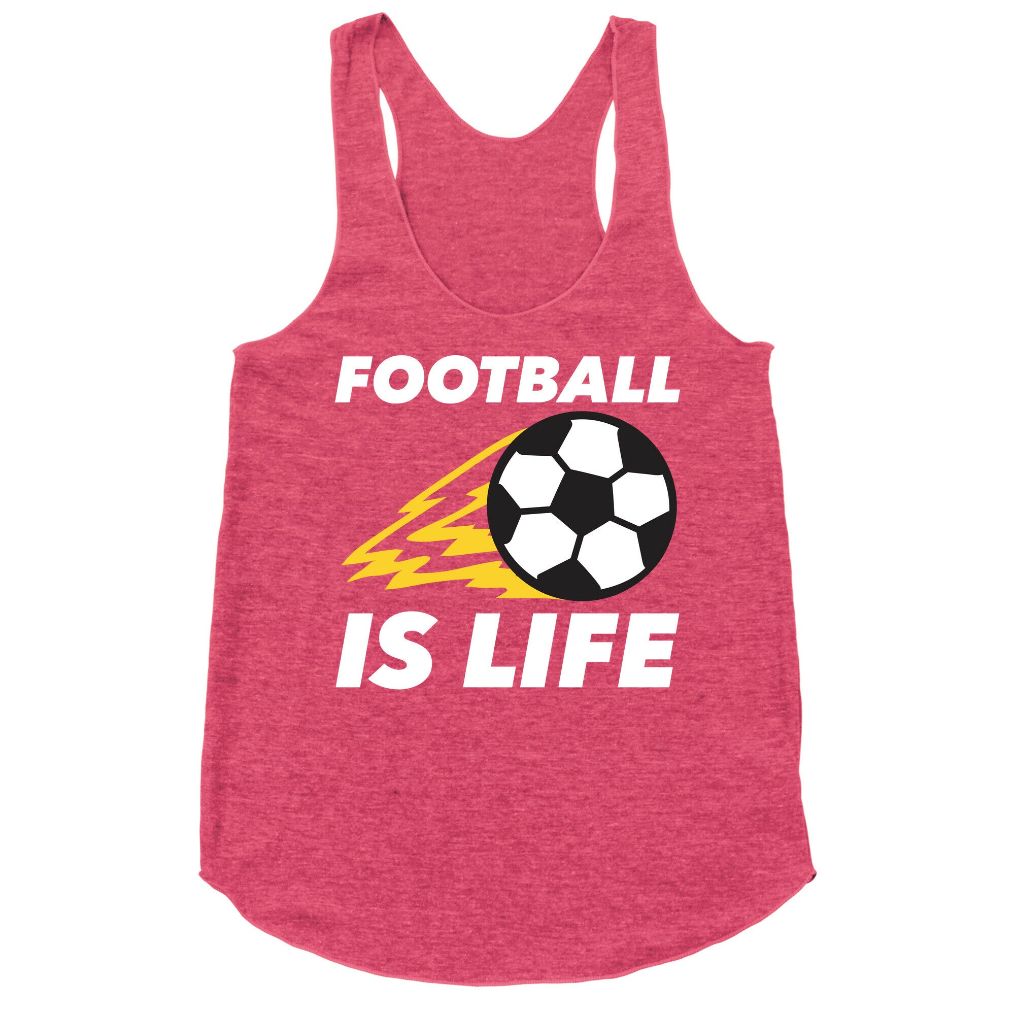 Football Is Life Racerback Tank