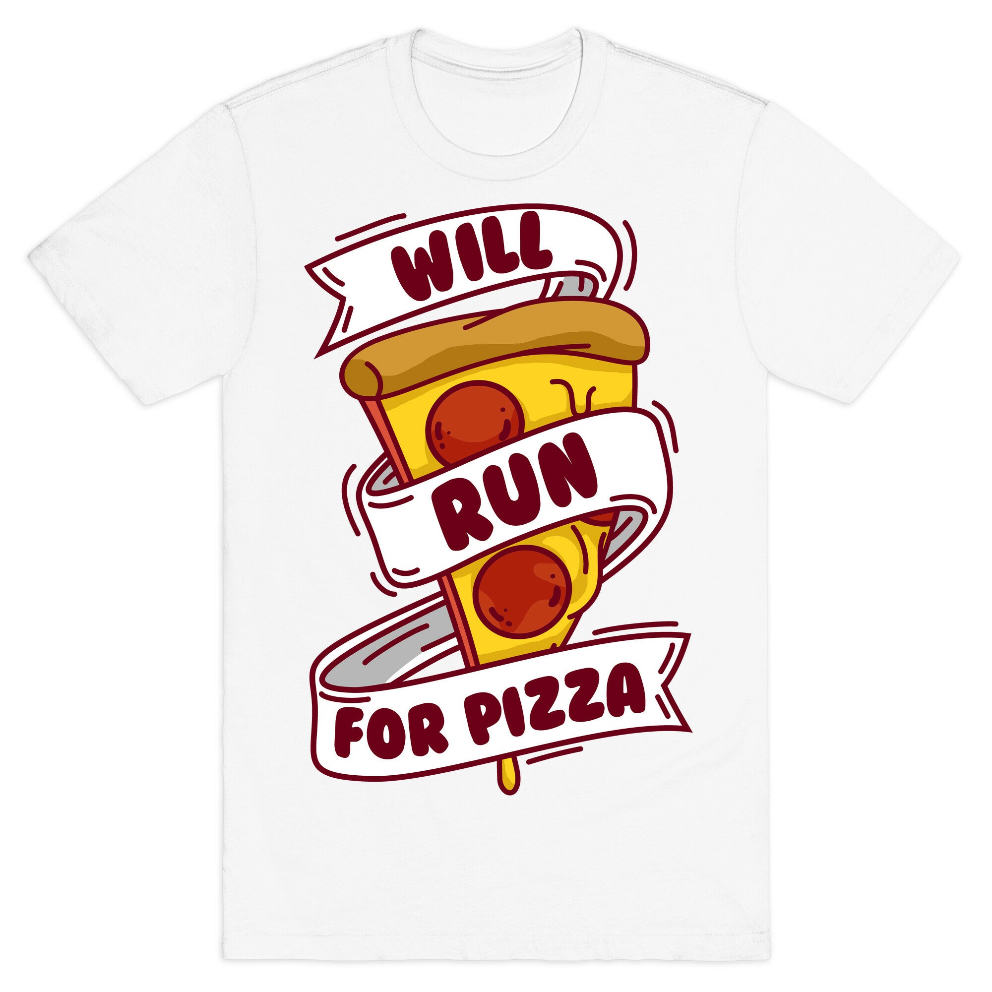 Will Run For Pizza T-Shirt