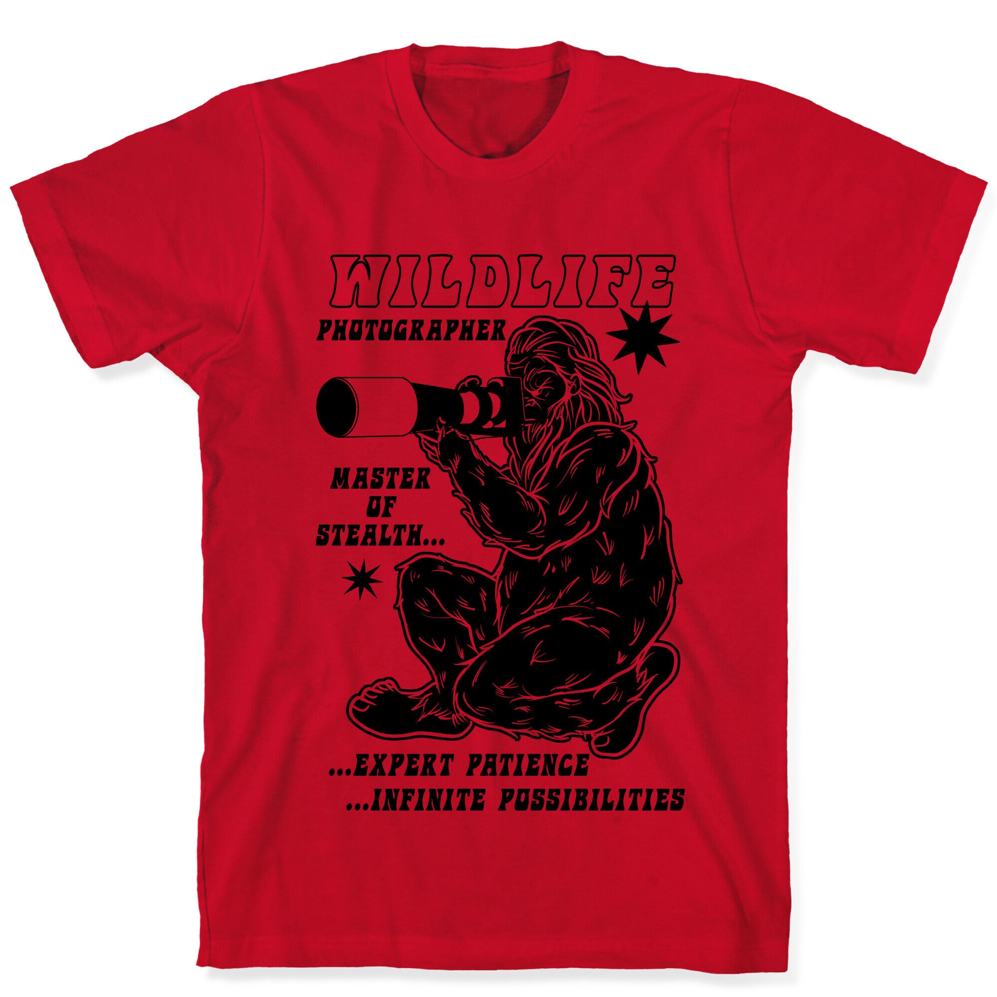 Wildlife Photographer Bigfoot T-Shirt