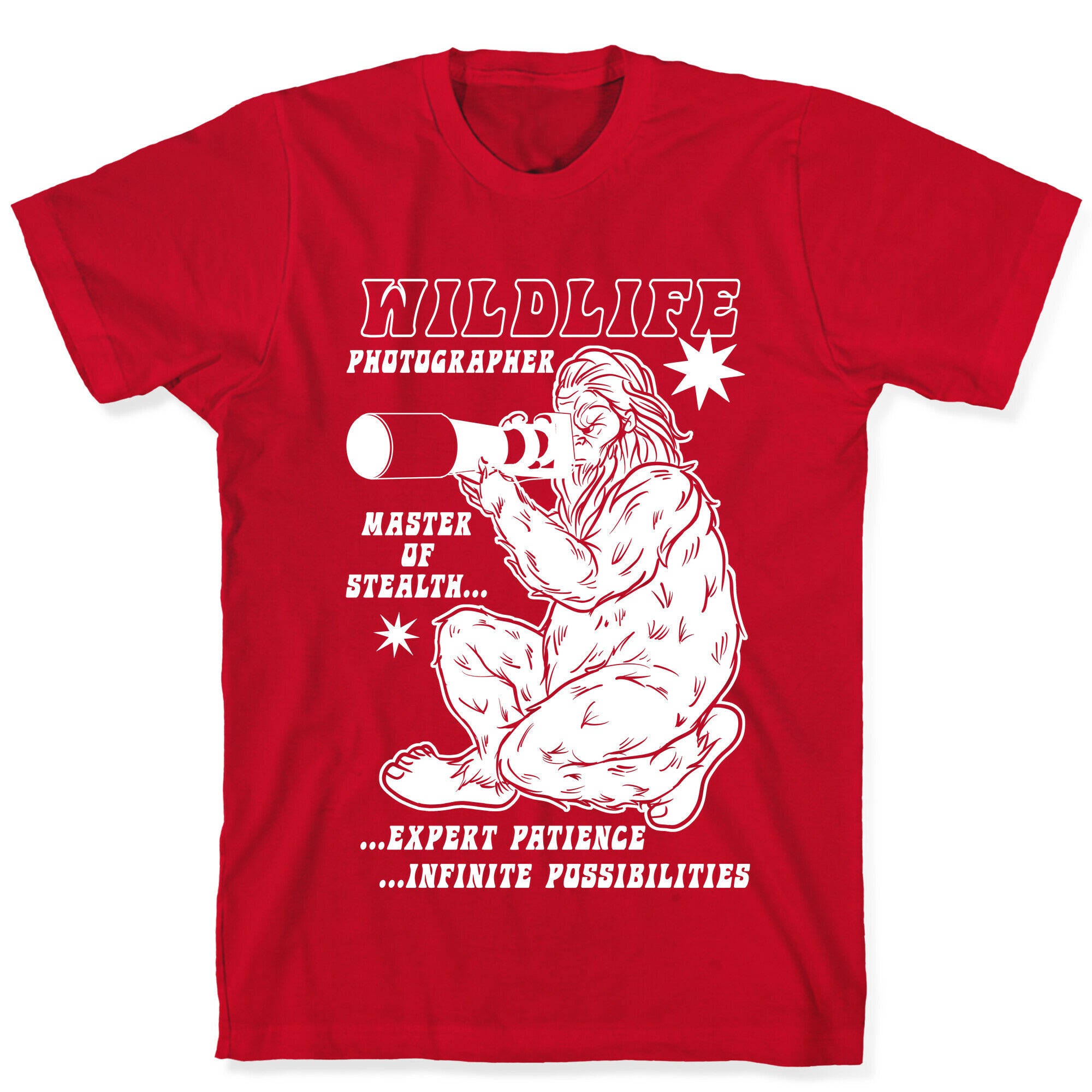 Wildlife Photographer Bigfoot T-Shirt
