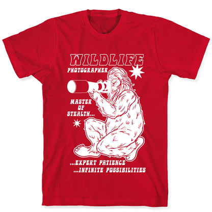 Wildlife Photographer Bigfoot T-Shirt