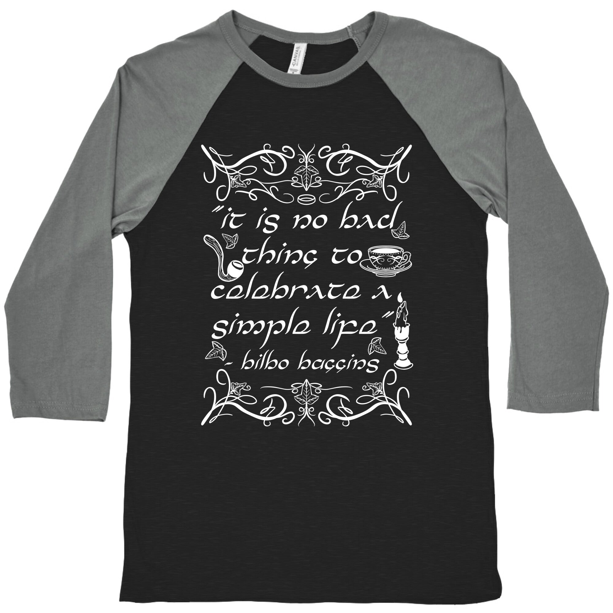 Simple Life Bilbo Quote Baseball Tee