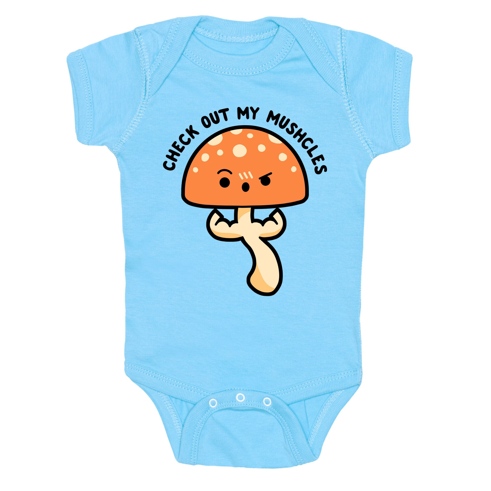 Check Out My Mushcles Baby One Piece