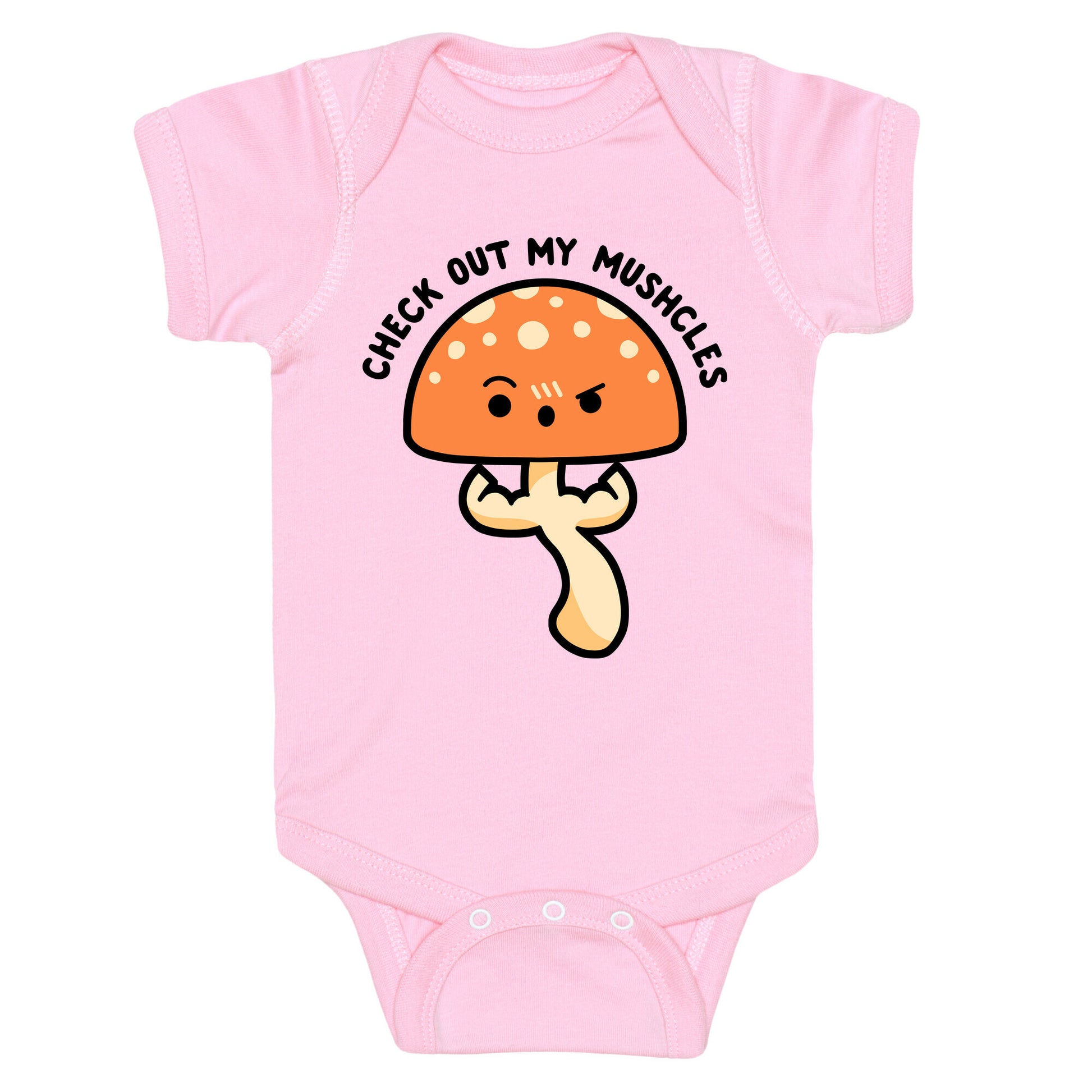 Check Out My Mushcles Baby One Piece