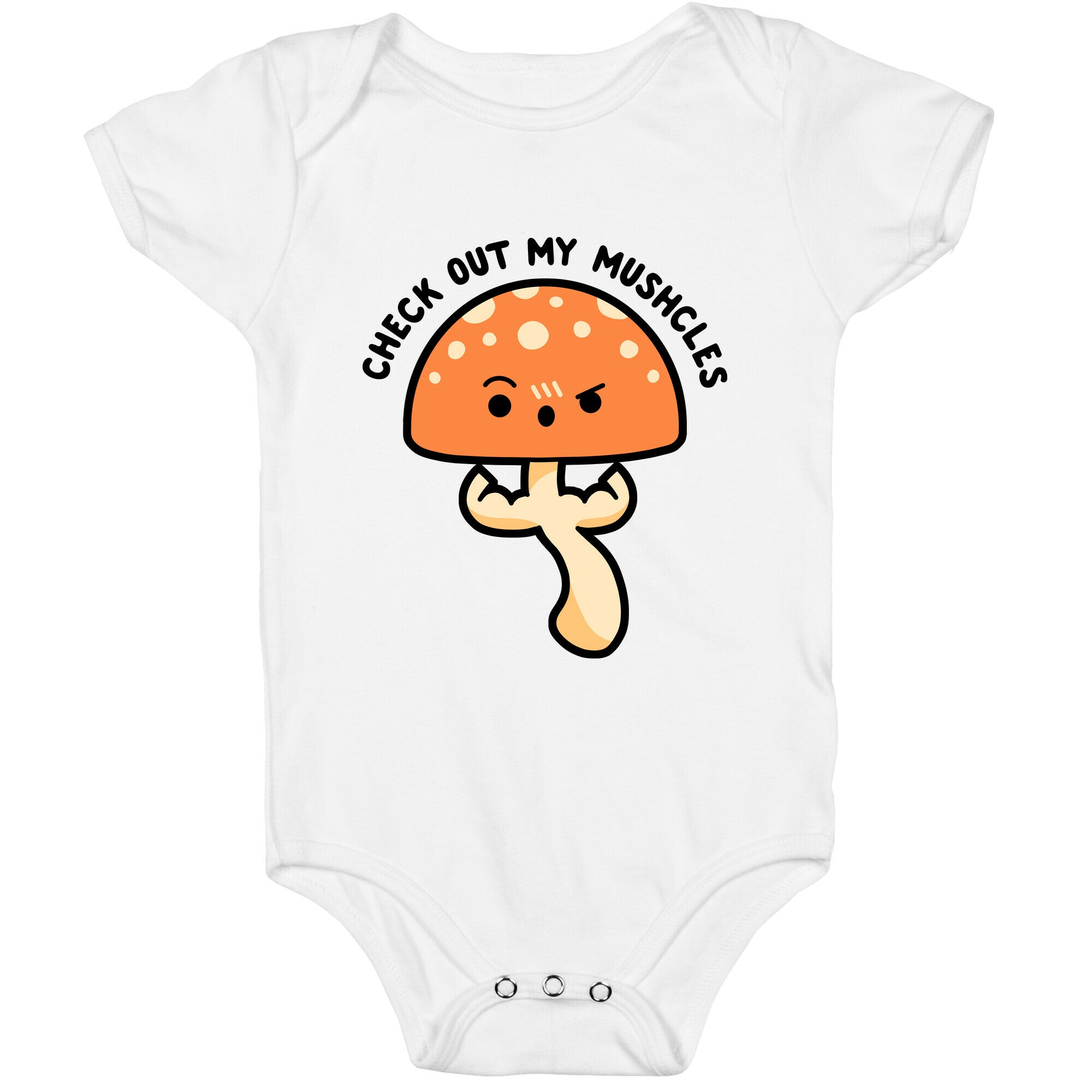 Check Out My Mushcles Baby One Piece