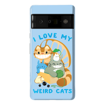 I love my weird cats Phone Case