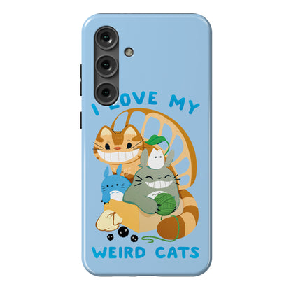 I love my weird cats Phone Case
