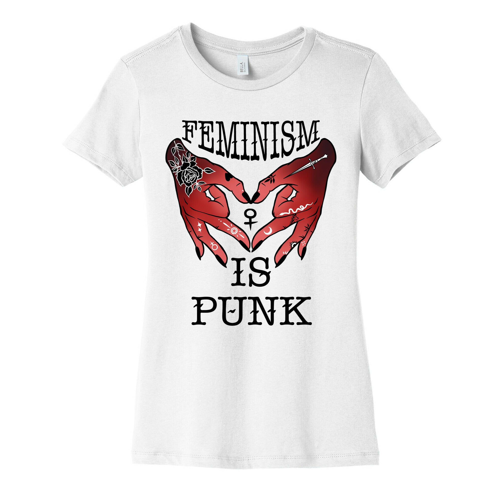 Feminism Is Punk Women's Cotton Tee