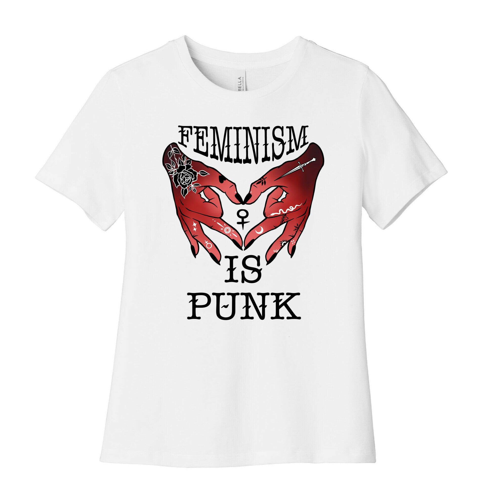 Feminism Is Punk Women's Cotton Tee