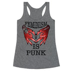 Feminism Is Punk Racerback Tank