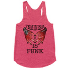 Feminism Is Punk Racerback Tank