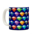 Chaos Emeralds Pattern Coffee Mug