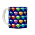Chaos Emeralds Pattern Coffee Mug