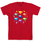 Chaos Emeralds Pattern T-Shirt