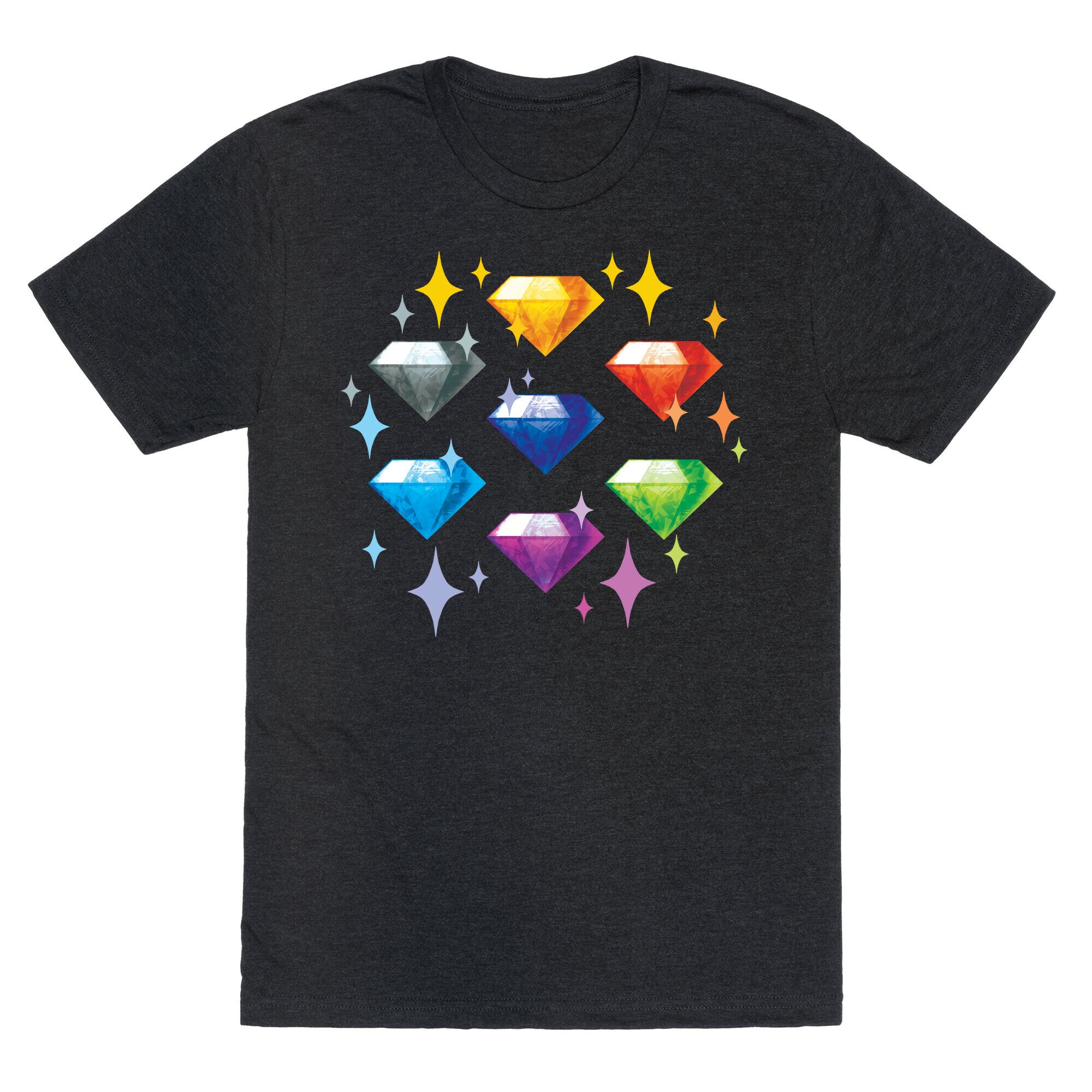 Chaos Emeralds Pattern Unisex Triblend Tee