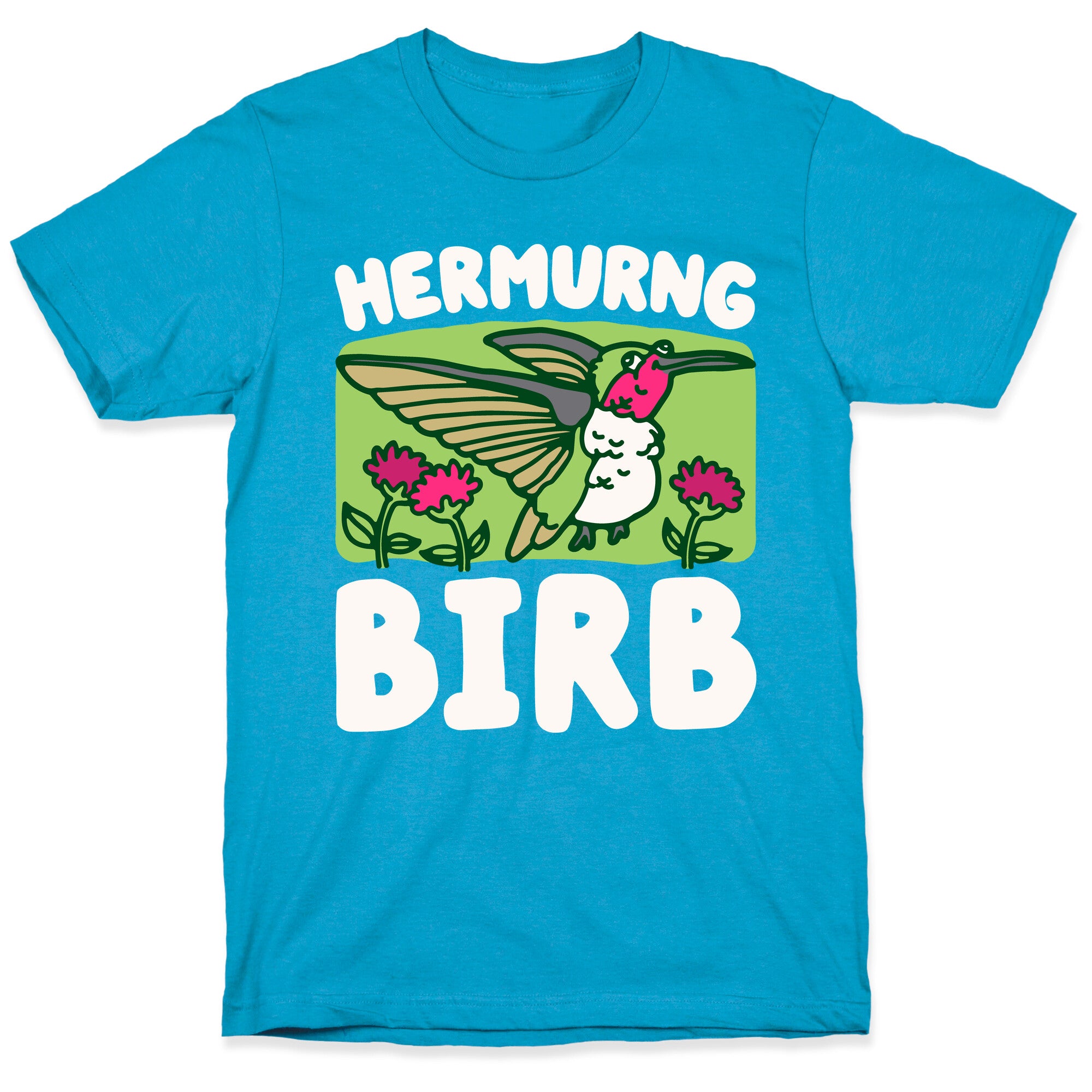 Hermurng Birb Derpy Hummingbird Unisex Triblend Tee