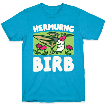 Hermurng Birb Derpy Hummingbird Unisex Triblend Tee
