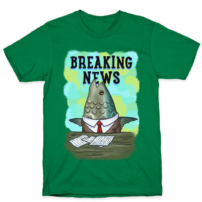 Fish News Anchor Parody T-Shirt