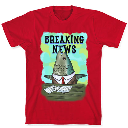 Fish News Anchor Parody T-Shirt