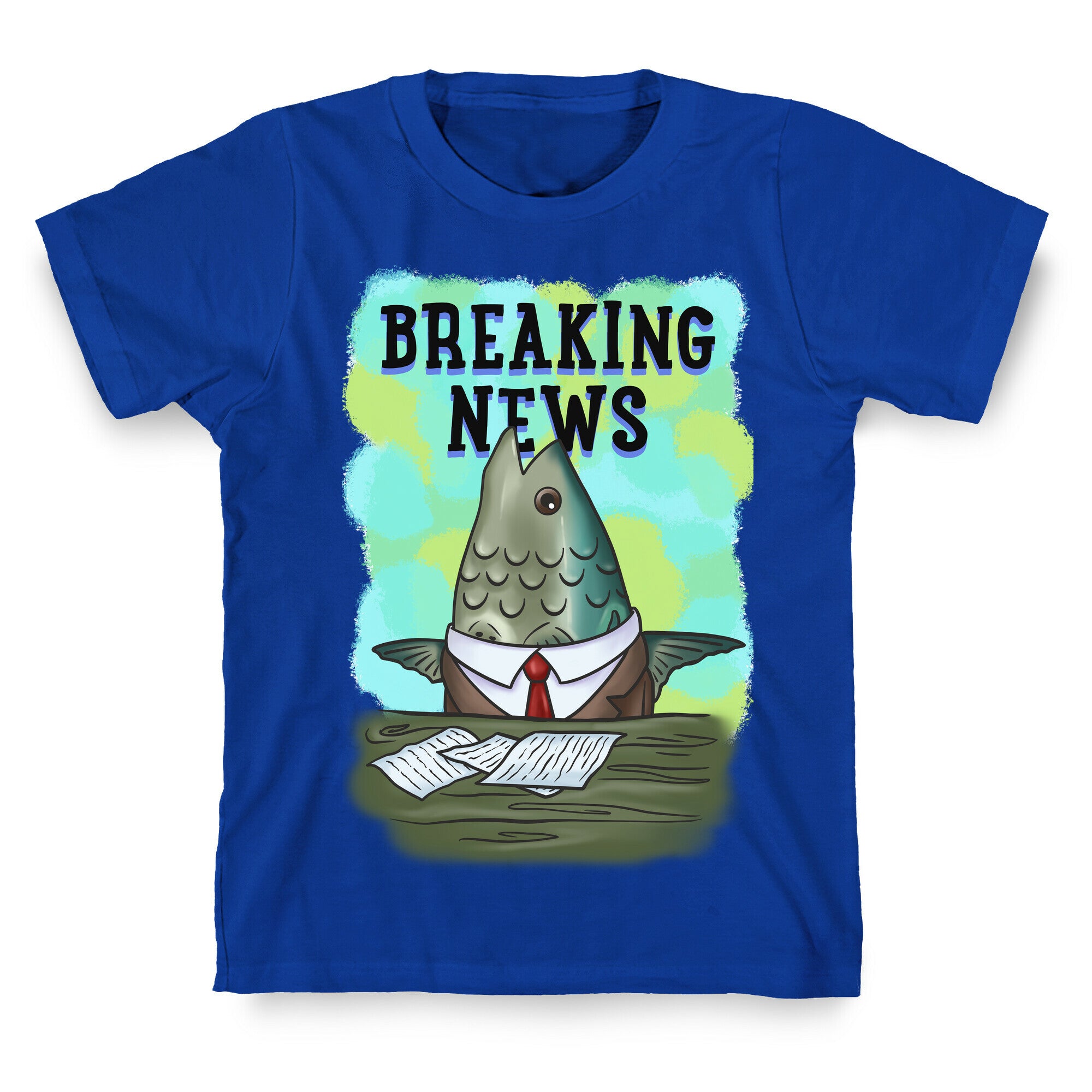 Fish News Anchor Parody T-Shirt