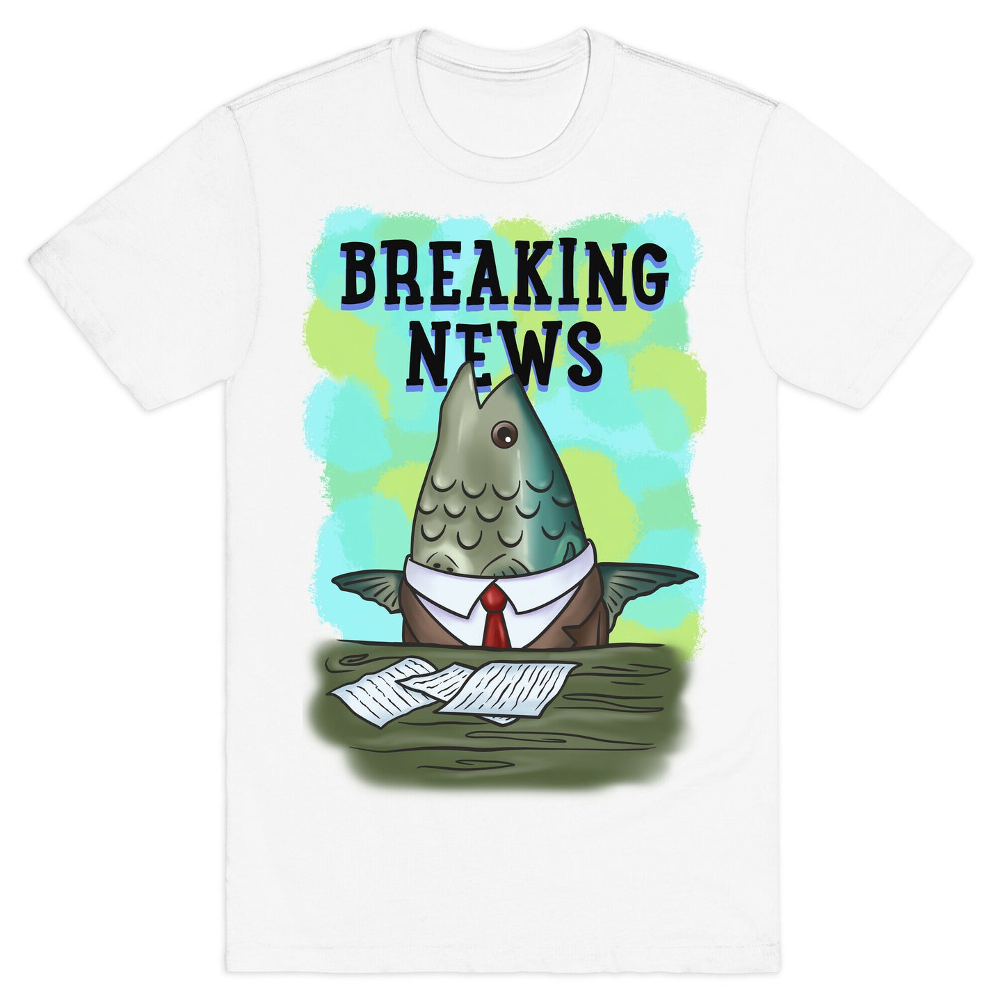 Fish News Anchor Parody T-Shirt