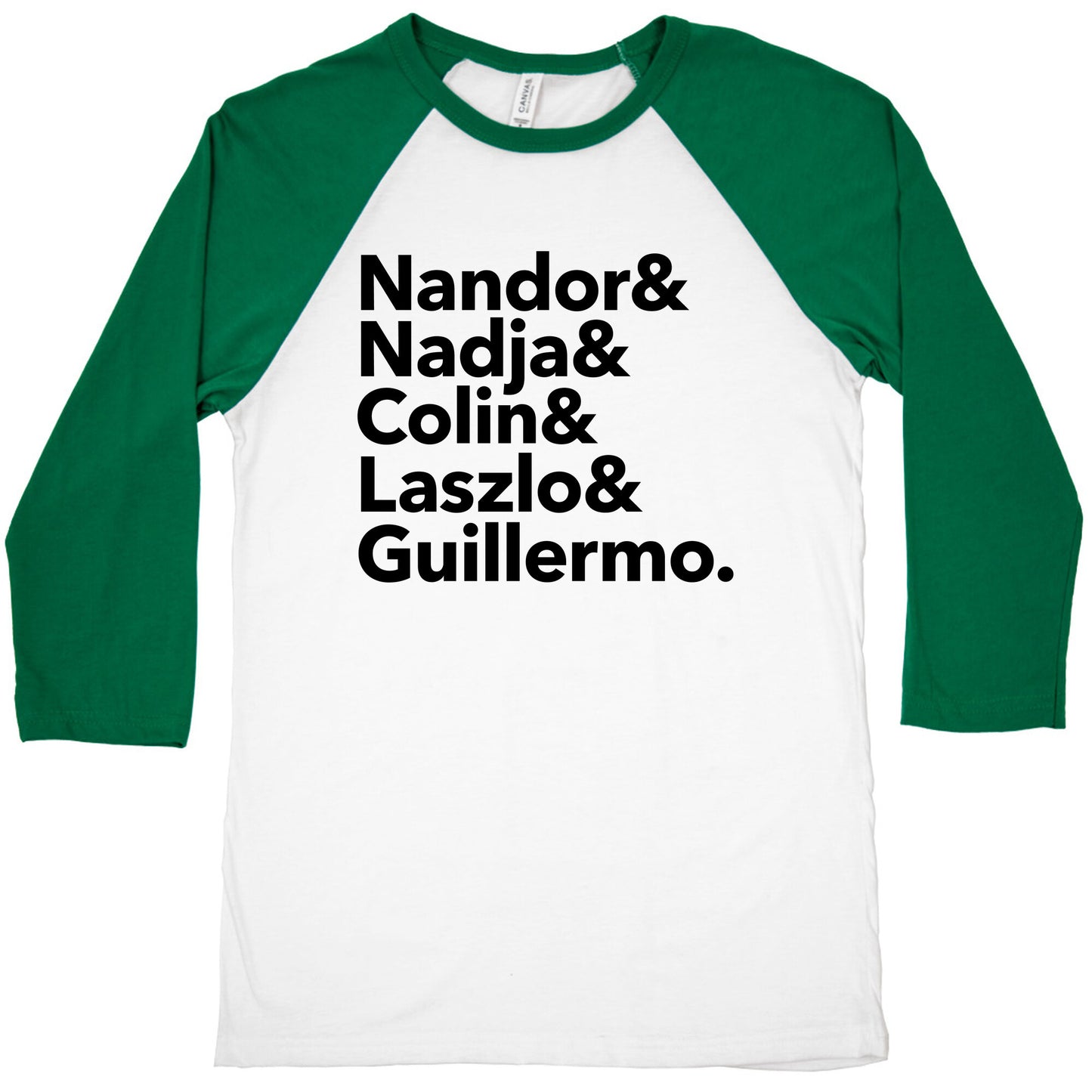 Nandor & Nadja & Laszlo & Colin & Guillermo  Baseball Tee