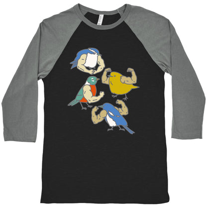 Buff Birds Baseball Tee