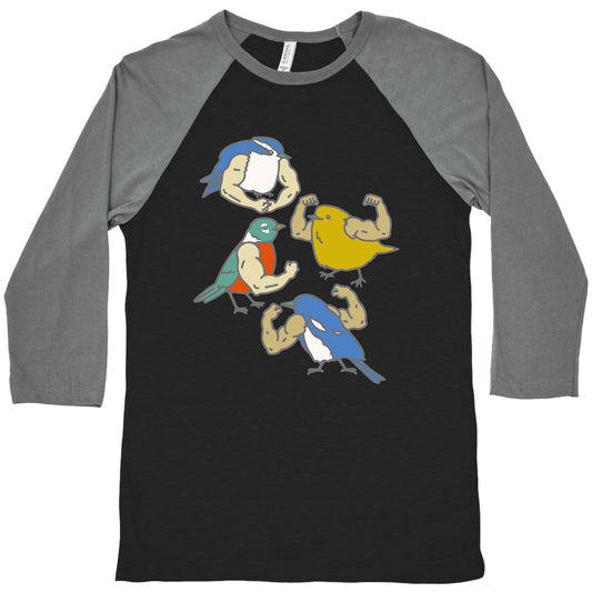 Buff Birds Baseball Tee