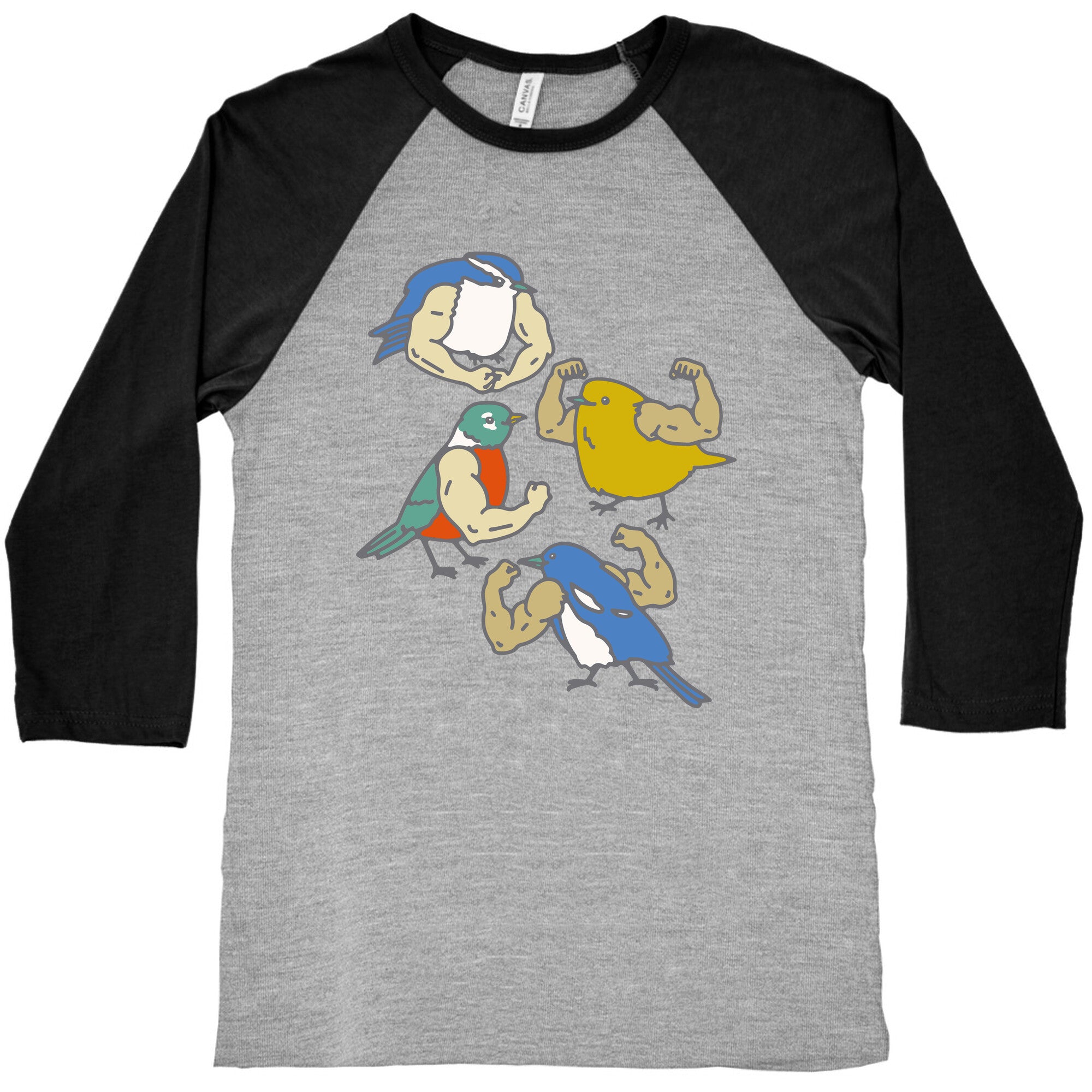 Buff Birds Baseball Tee