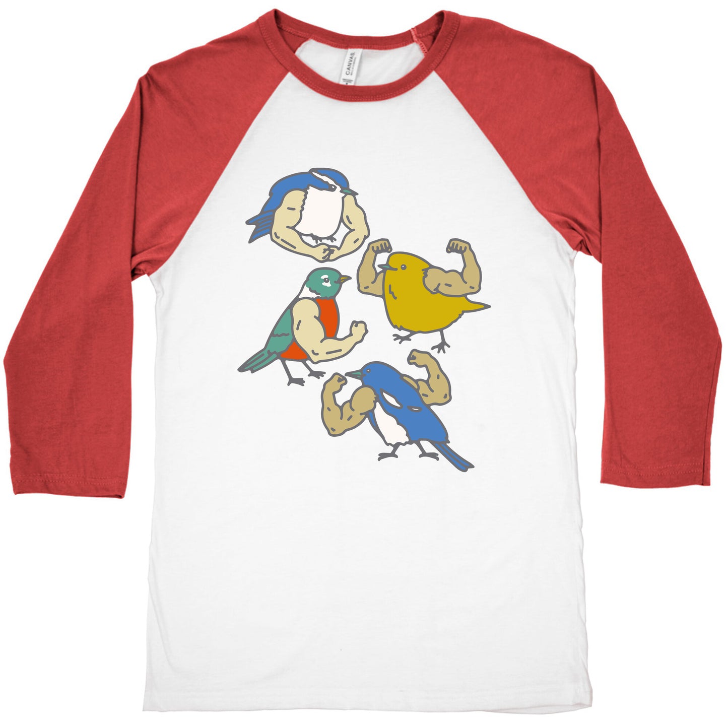 Buff Birds Baseball Tee