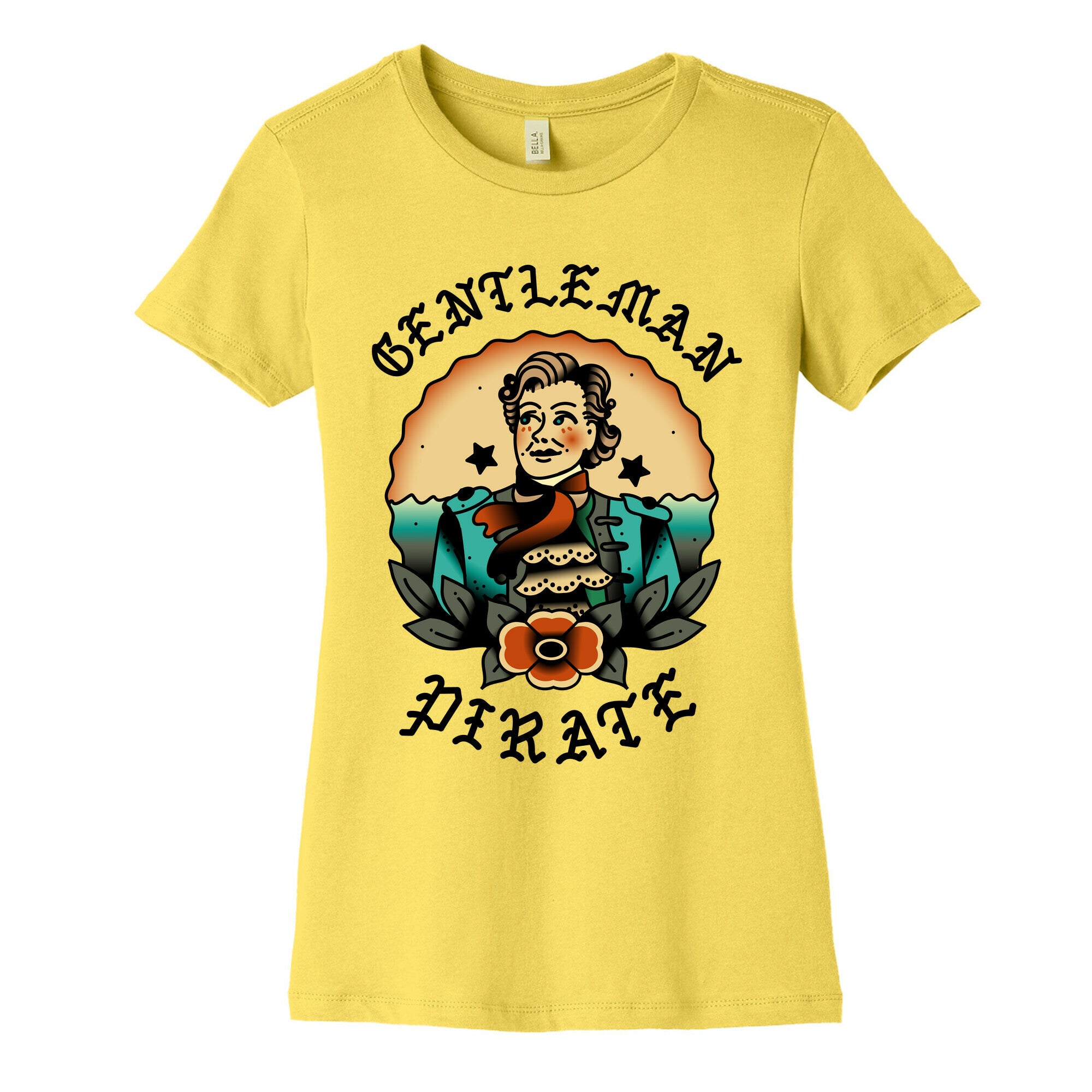 Gentleman Pirate Sailor Jerry Tattoo Women's Cotton Tee