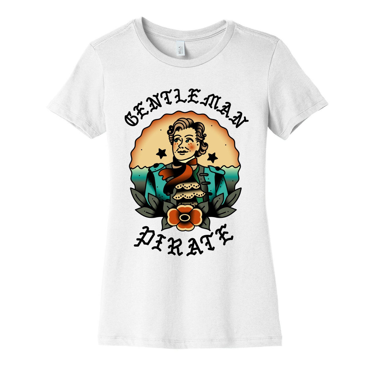 Gentleman Pirate Sailor Jerry Tattoo Women's Cotton Tee